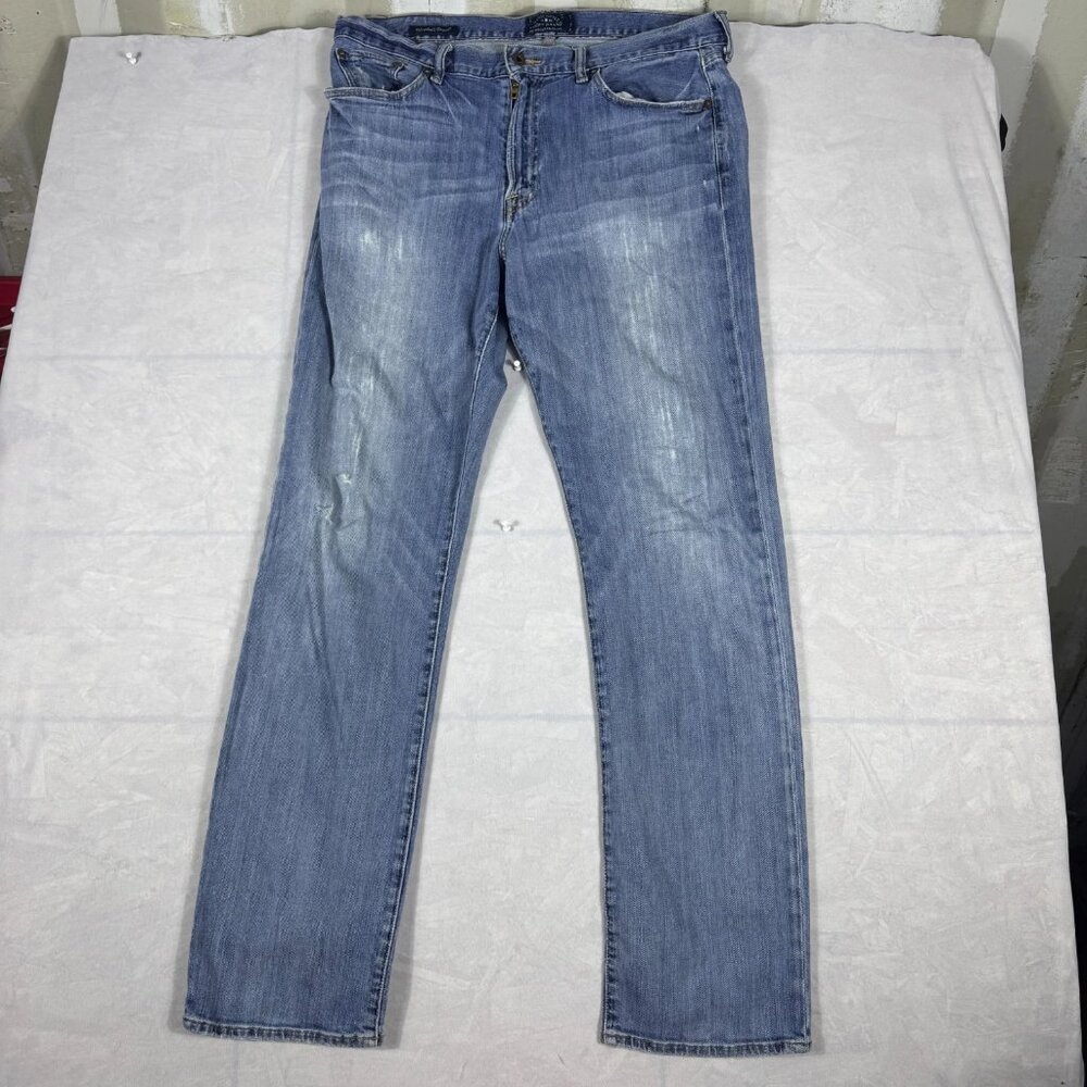 Lucky Brand 363 Vintage‎ Straight Leg Jeans Mens Blue Denim 5-Pocket Size 34x32